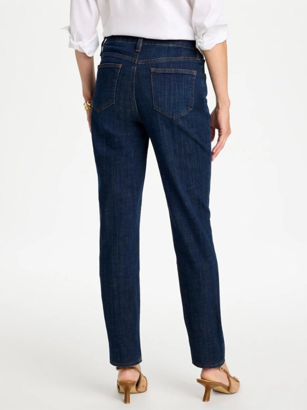 2/$30 Chico's Girlfriend Slim Ankle Jeans Dark Sapphire Indigo 16 #A3985 - Picture 7 of 13